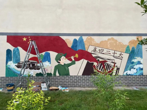 best365官方网站建筑学院开展暑期“三下乡” ，乡村文化墙调研及优化提升设计活动