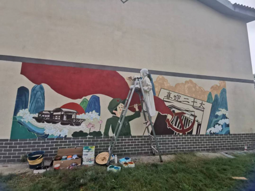 best365官方网站建筑学院开展暑期“三下乡” ，乡村文化墙调研及优化提升设计活动